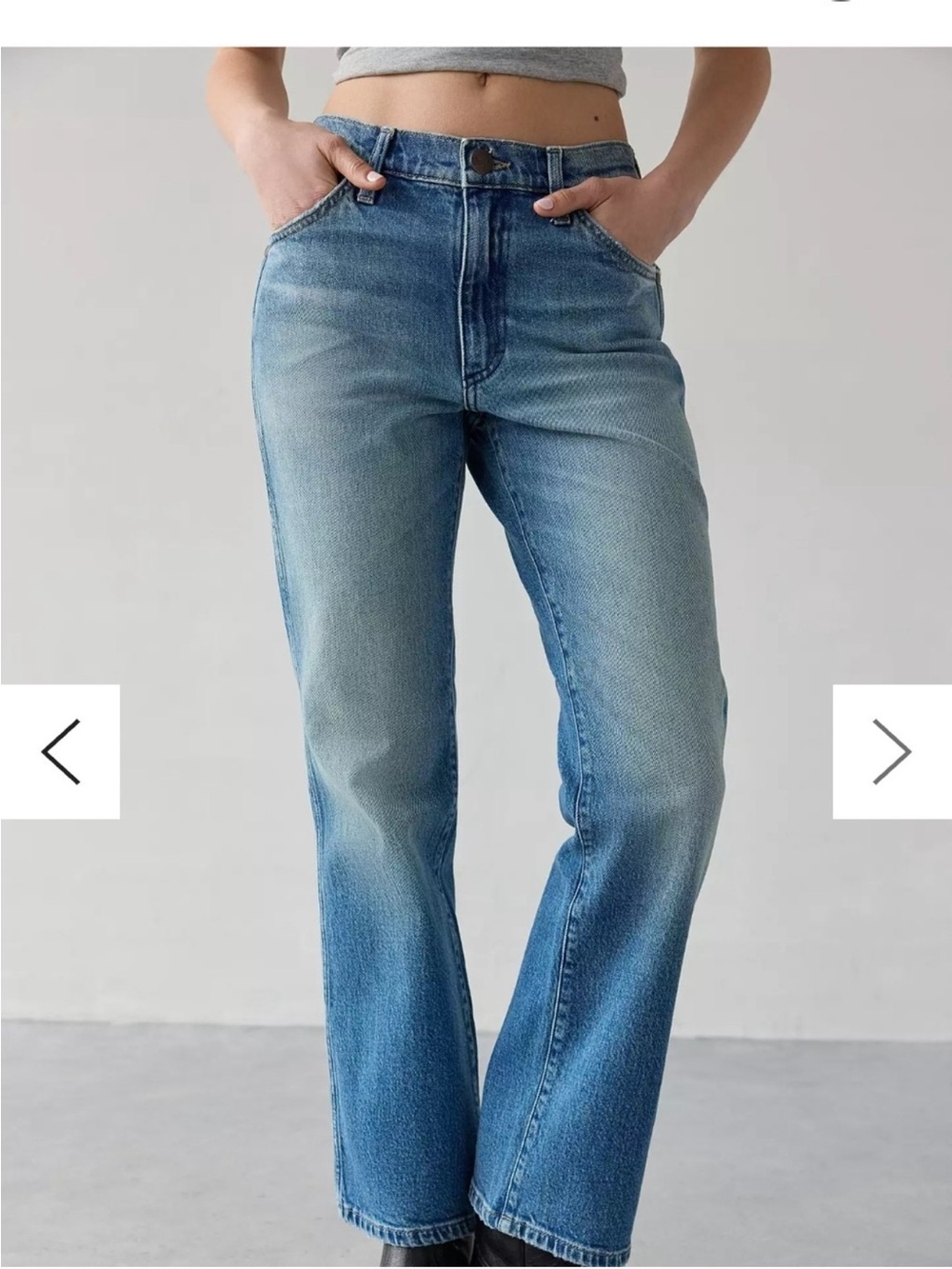 Wrangler Women's Denim Bootcut Jeans in Classic Blue - Picture 3 of 3